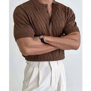 Brown Knit Shirt⌚️